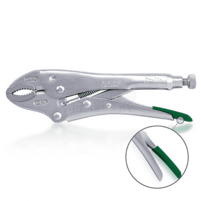 Зажим-плоскогубцы изогнутые 250 мм Toptul DAAQ2B10