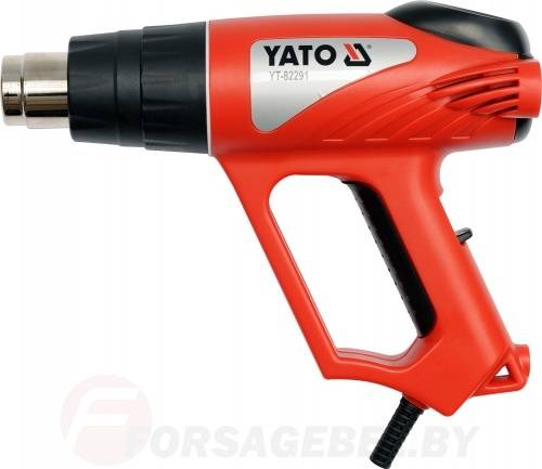 Фен технический в наборе 2000W, 550C Yato YT-82291