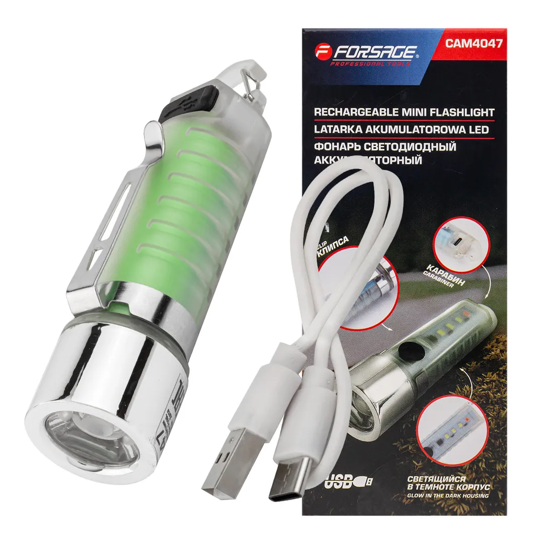 Фонарь светодиодный аккумуляторный Forsage F-CAM4047