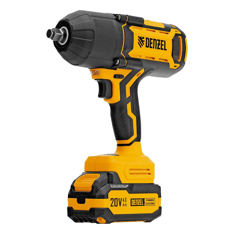 Гайковерт ударный аккумуляторный бесщет. CIWH-BL-20-1000, Li-Ion, 20 В Denzel 26528