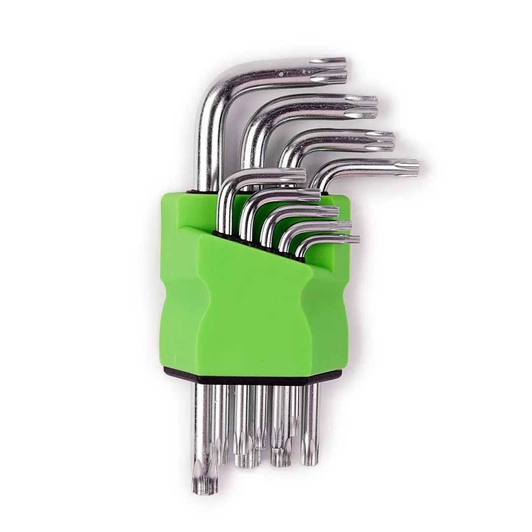 Набор ключей TORX Г-образных 9 пр., Т10-Т50 Помощник P010K