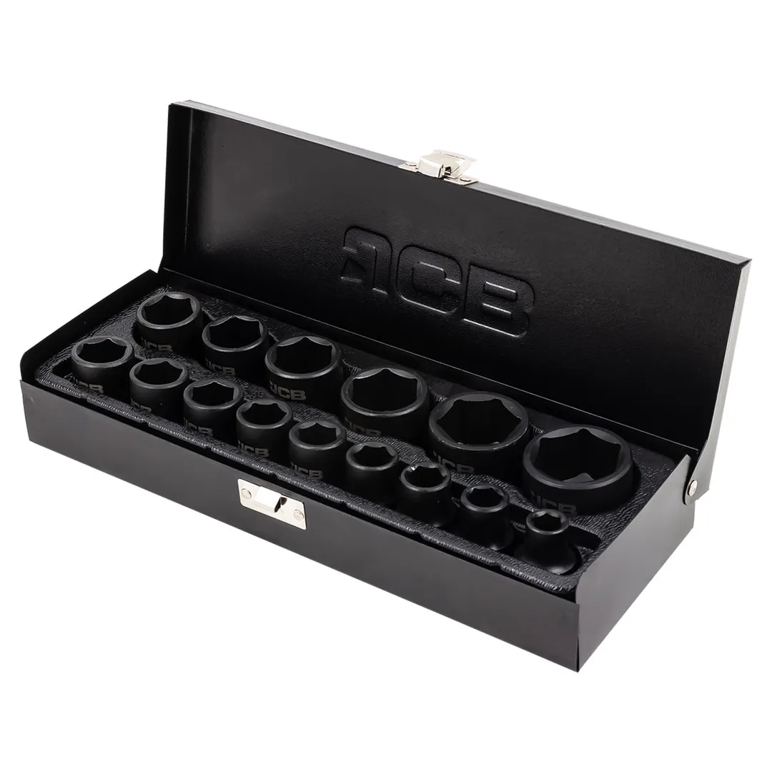 Набор ударных головок 10-32 мм 15 пр, 1/2'' 6-гр JCB JCB-4159-5MPB