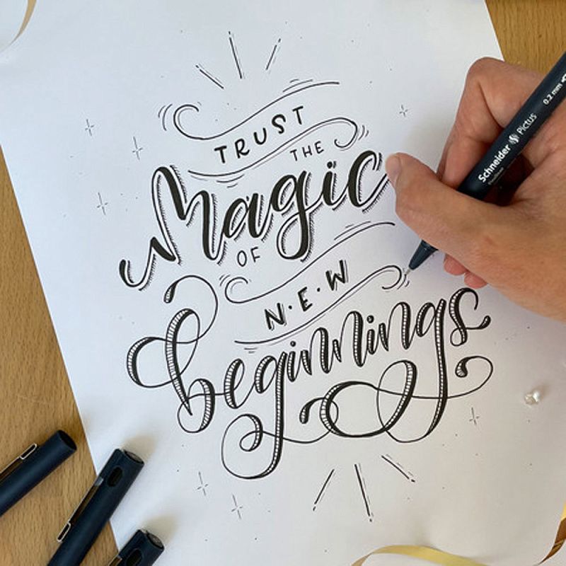 Ручка капиллярная "Schneider Fineliner Pictus", 0.05 мм, черный