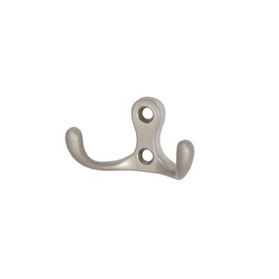 Крючок меб. двухрожковый мет. WP19 сатин AKS 23342