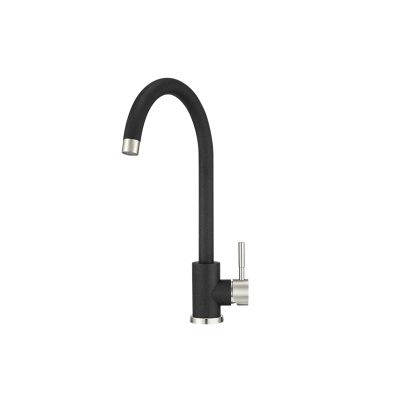 Смеситель для кухни высокий, ST-4031, черный, Granula 108760