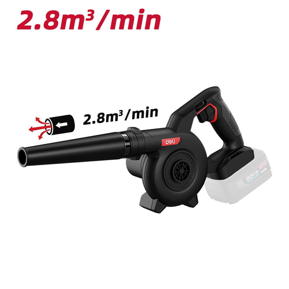Аккумуляторная воздуховка "Deli EDE820Z", 20 В, 2,8 м/мин, коробка