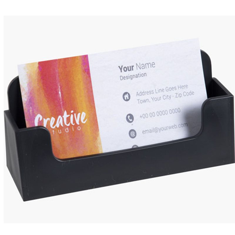 Подставка для визиток "Exacompta", 34x102x47 мм, черный