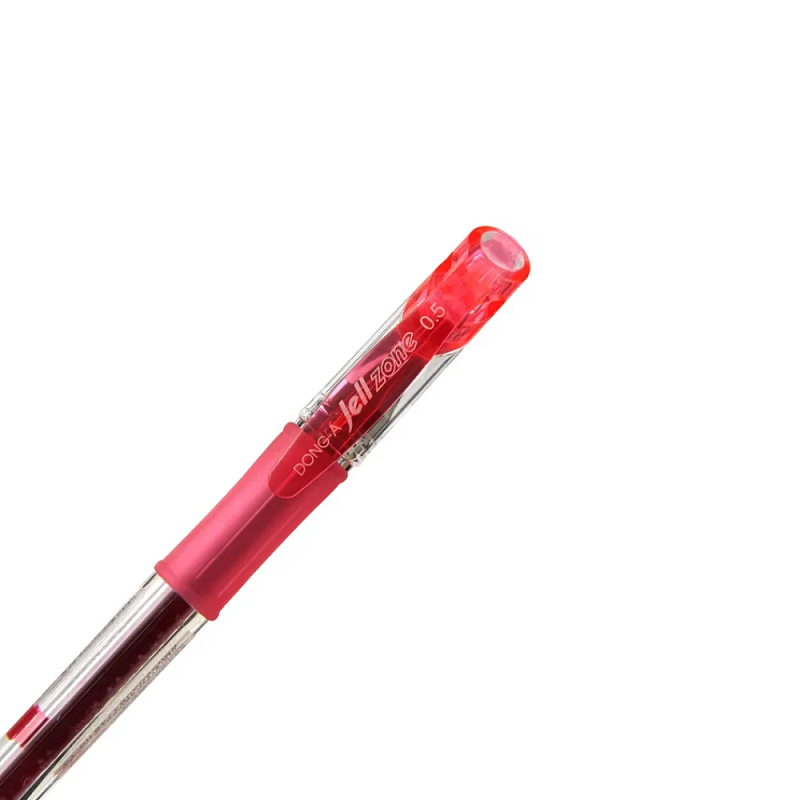 Ручка гелевая "Jell-Zone Standard", 0.5 мм, прозрачный, стерж. красный