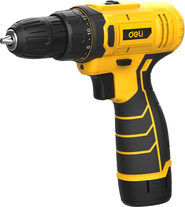 Аккумуляторная дрель-шуруповерт Deli YS EDL-DZ12-5A2 12 В, 30 Нм, 1 АКБ, 2 Ач, кейс