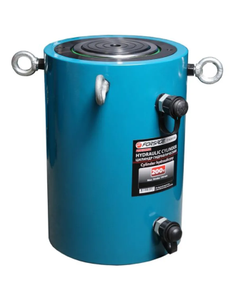 Цилиндр гидравлический двойного действия 200 т, ход штока 150 мм, общий Ø228 мм, L317 мм, 700bar Forsage F-YG200150S