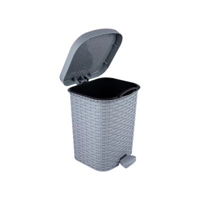 Контейнер педальный для мусора Артлайн 12 л, цвет серый Полимербыт 4348805