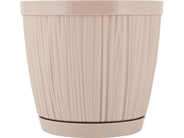 Горшок для цветов с прикорневым поливом, 1,8 л., Barcelona, молочный шоколад, INGREEN IG623010047