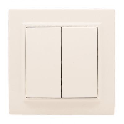 Выключатель 2-кл, СП 10А бежевый Минск EKF ERV10-023-20