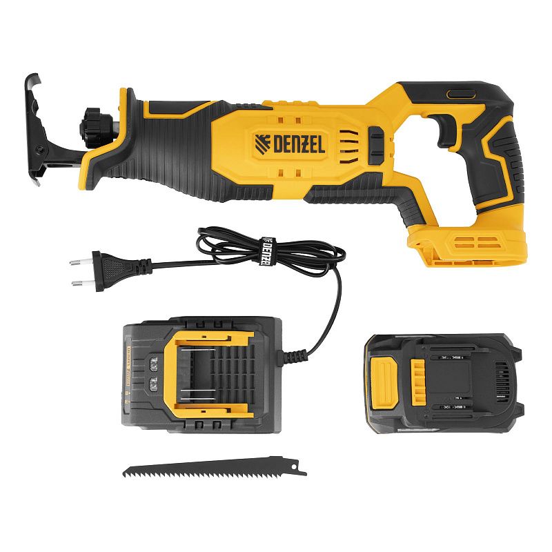 Пила сабельная аккумуляторная RS-180, Li-Ion, 20 В Denzel 28801