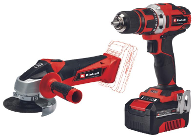 Набор инструмента TE-TK 45340 Li Kit (Шуруповерт + УШМ) EINHELL 4257240