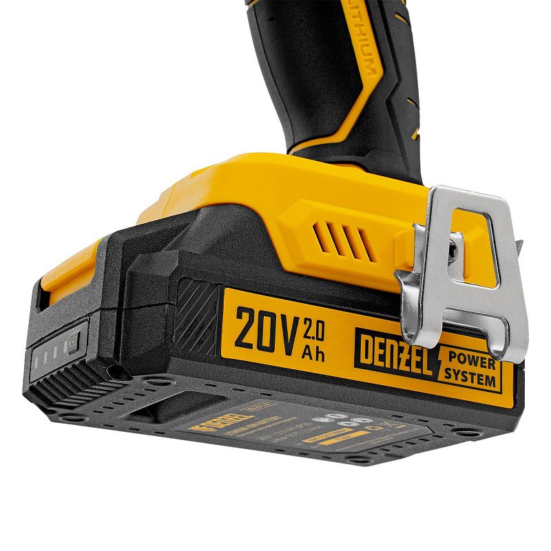 Дрель-шуруповерт аккумуляторная CDQ-20, Li-Ion, 20 В Denzel 26118