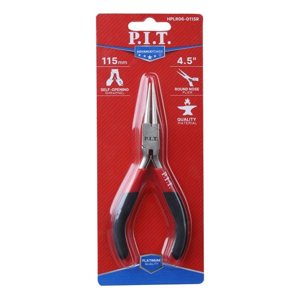 Круглогубцы мини прямые ADVANCE HPLR06-0115R, 115 мм, сталь CR-V, 63HRC, пружина PIT HPLR06-0115R