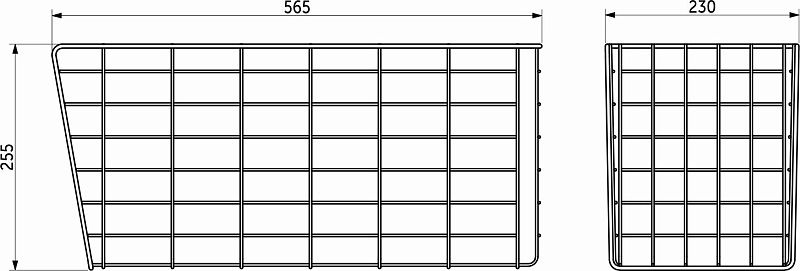 Корзина для белья 300, 230*255*570, белый RU 94061
