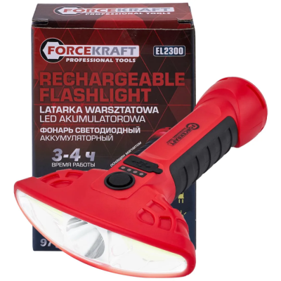 Фонарь светодиодный аккумуляторный ForceKraft FK-EL2300