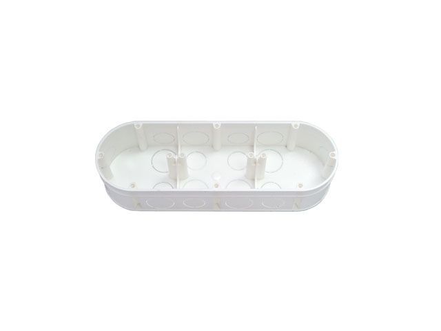 Коробка распаечная (монтажная) К-214 (Для бетона и кирпича.Трехместная.212х70х42 мм) Bylectrica К-214