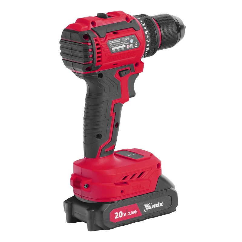 Дрель-шуруповерт аккумуляторная бесщет. CDS-BL-20, Li-Ion, 20 В MTX 26187