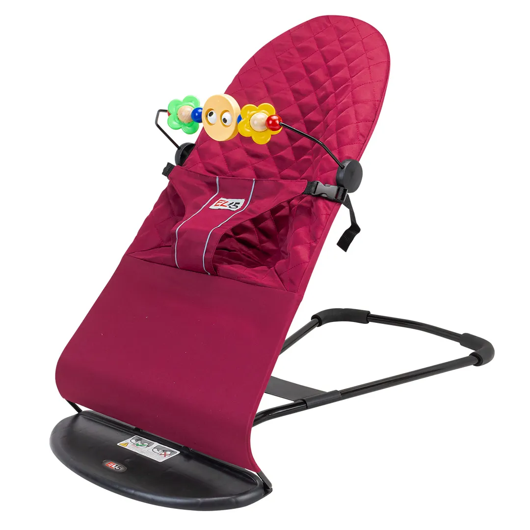 Шезлонг детский складной EL15 BSC-BL