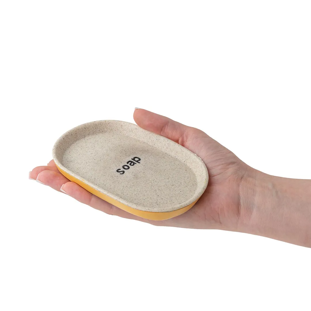 Набор для ванной комнаты 4 пр., мыльница, дозатор для мыла, подставка для зубных щеток, подставка для косметических аксессуаров La and Te beaute LT-BS-17