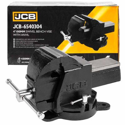 Тиски стальные поворотные с наковальней 4''-100 мм JCB JCB-6540304