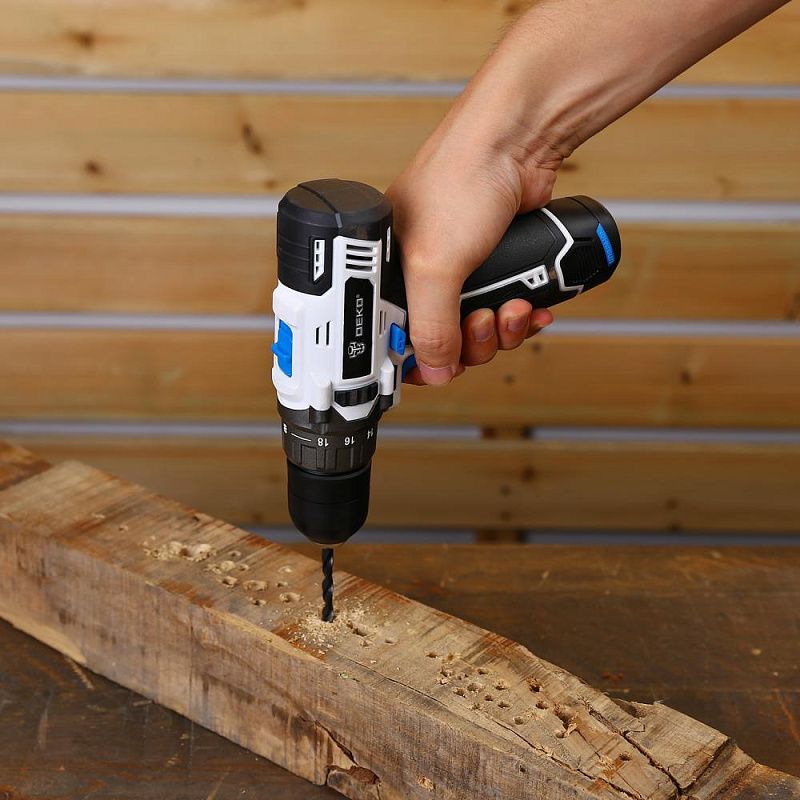 Дрель-шуруповерт аккумуляторная GCD12DU3 SNOW WHITE SET1 DEKO 063-4170