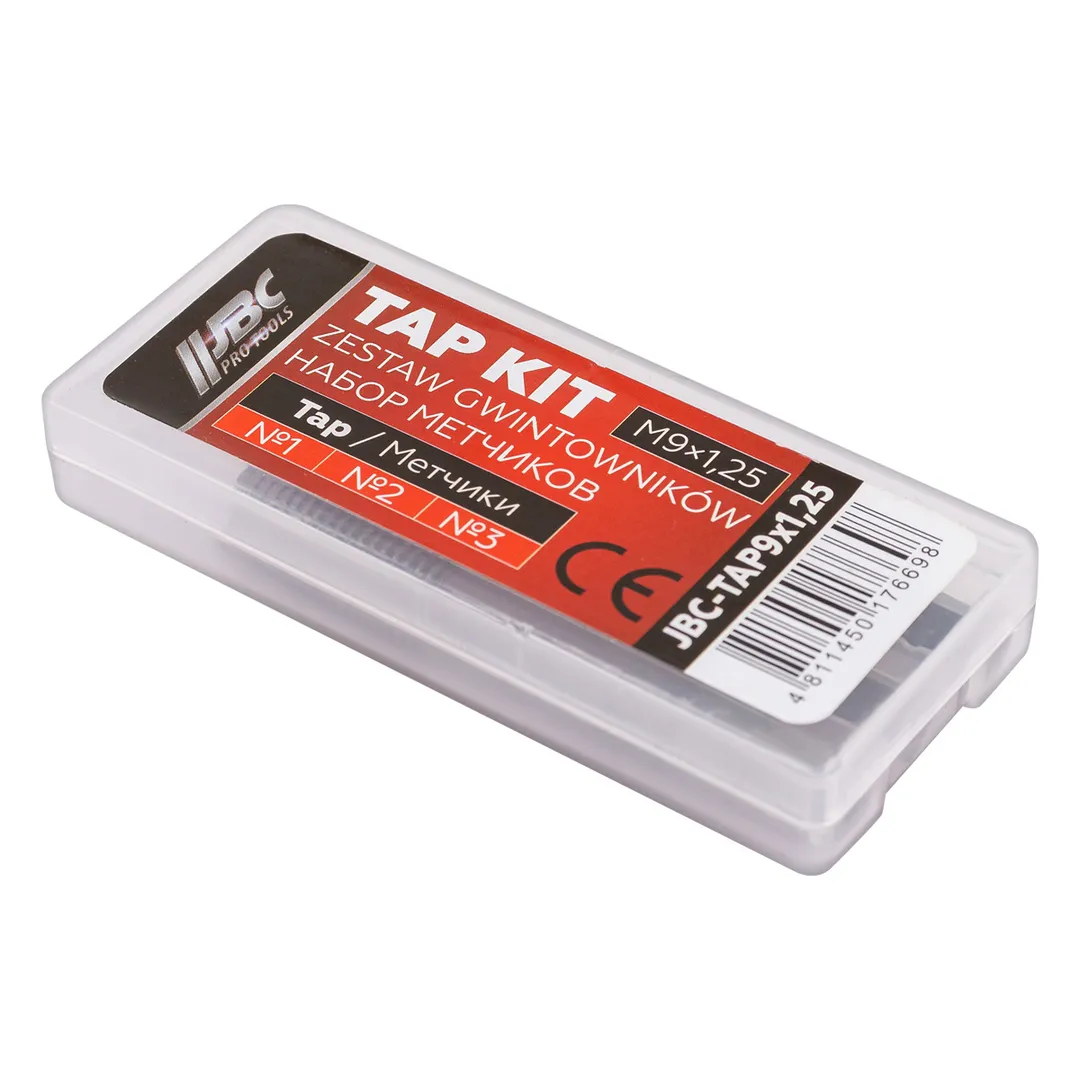 Метчик M9x1,25 3 шт JBC JBC-TAP9x1,25