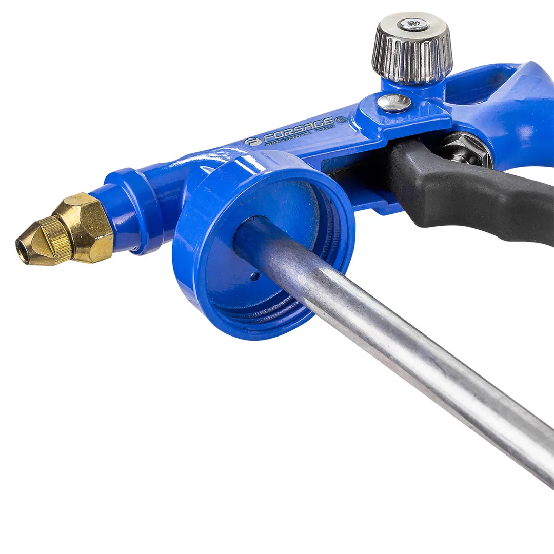 Пневмопистолет для гравитекса с распылителем и гибким шлангом 600 мм Forsage F-BG-02