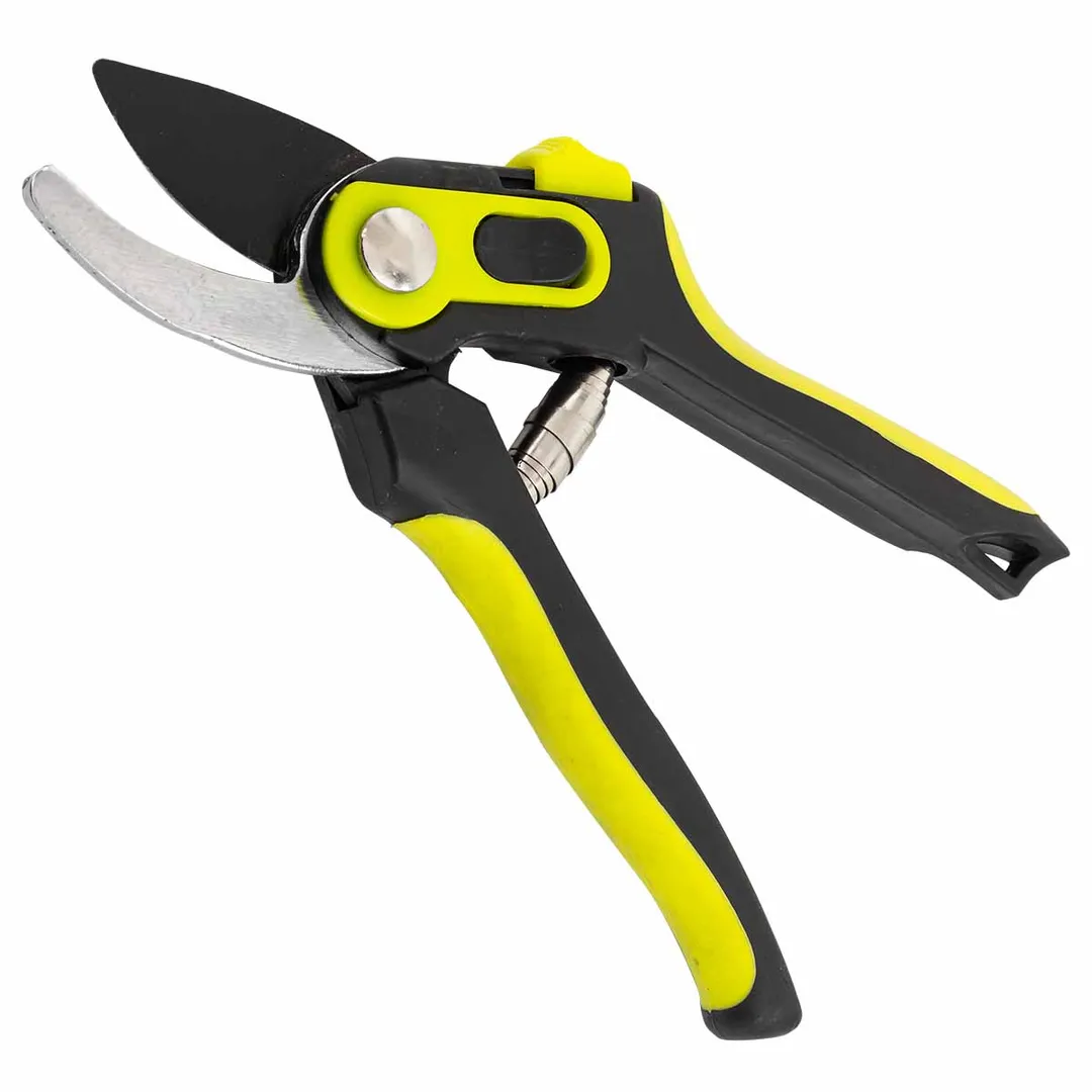 Секатор садовый в пластиковом корпусе с верхней фиксацией, L-215 мм, WMC TOOLS WMC-HW19120401-1