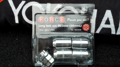 Набор секреток на колесные диски М12 х 1.25RH 5 пр. Force 644305