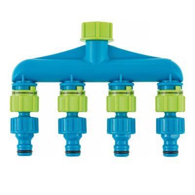 Разветвитель четырехканальный, пластиковый Palisad Luxe 66428