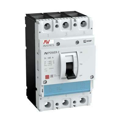 Автоматический выключатель AV POWER-2/3 100А 80kA TR EKF AVERES mccb-23-100H-TR-av