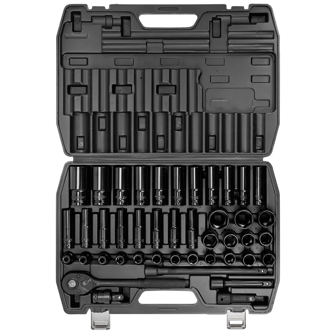 Набор ударных глубоких и коротких головок 8-32 мм 43 пр 1/2'' 6-гр EVERFORCE EF-6431-5MPB