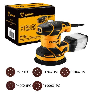 Эксцентриковая шлифмашина ZKG400 DEKO 081-1004