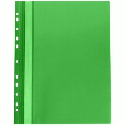 Папка-скоросшиватель с перфорацией "Donau", A4, зеленый