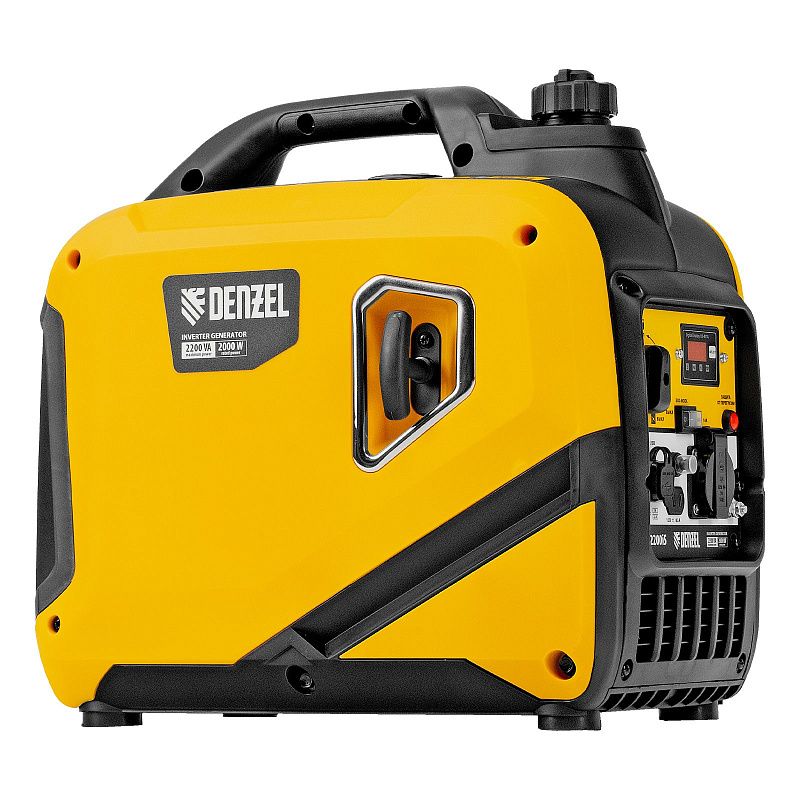 Генератор инверторный GS-2200iS, 2,2 кВт, 230 В, закрытый корпус, ручной старт DENZEL 94713
