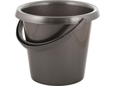 Ведро пластмассовое, 10 л, Rock'n'Roll, антрацит, Spin&Clean SC110310003