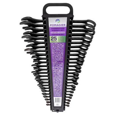 Набор ключей комбинированных 6-32 мм 25 пр POMAGIER POM-5261MP Black