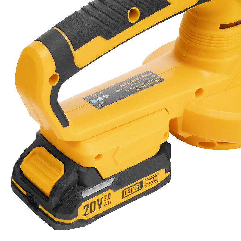 Воздуходувка аккумуляторная, AB-500, 60 м/с, 500 м3/ч, Li-Ion, 20 В Denzel 59608