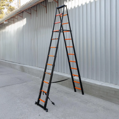 Стремянка телескопическая алюм. бытовая 3.5 м, 12+12 ступ. ISMA ISMA-UP350-2