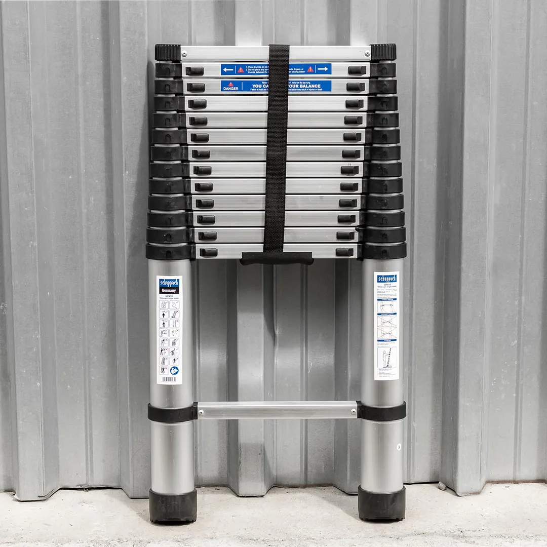 Лестница телескопическая алюм. бытовая 4.1 м 14 ступ. Scheppach Sch-UP410