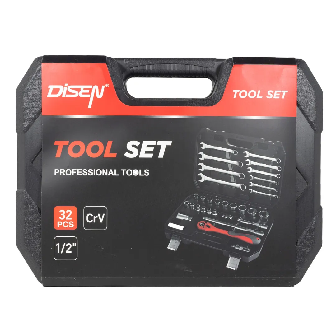 Набор инструментов 32 пр. 1/2'' 6-гр. DISEN DS-4324-5