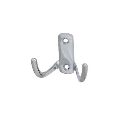 Крючок меб. двухрожковый мет. WP13 хром AKS 69605