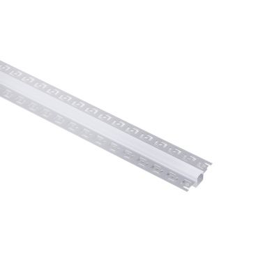 Профиль алюминиевый врезной в гипсокартон RIGEL-1513C, с экраном, цвет алюминий, 2м, в комплекте 4 заглушки, AKS 121514