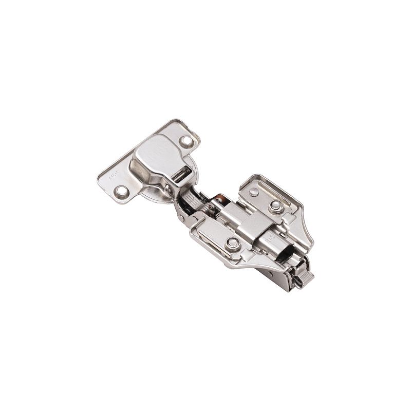 Петля полунакладная с доводчиком 48мм h2 clip-on 3D, еврошурупы, заглушки, упак 2 шт., PRIME by AKS 113404