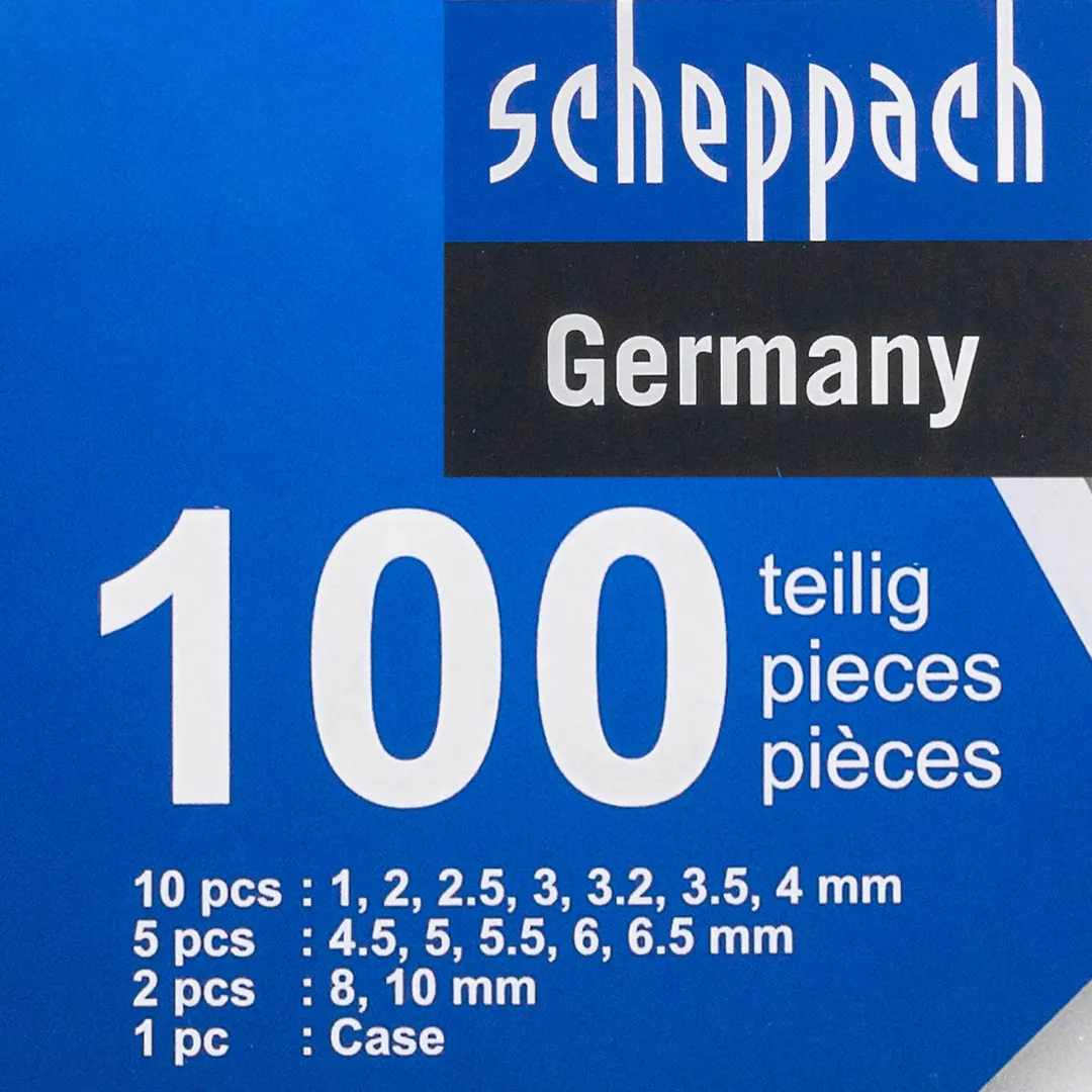 Набор сверл по металлу 100 пр. Scheppach SCH-924U100