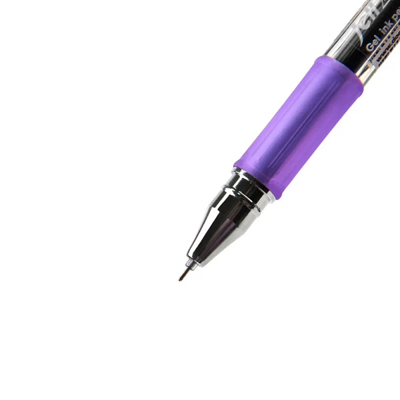 Ручка гелевая "Jell-Zone Standard", 0,5 мм, прозрачный, стерж. фиолетовый